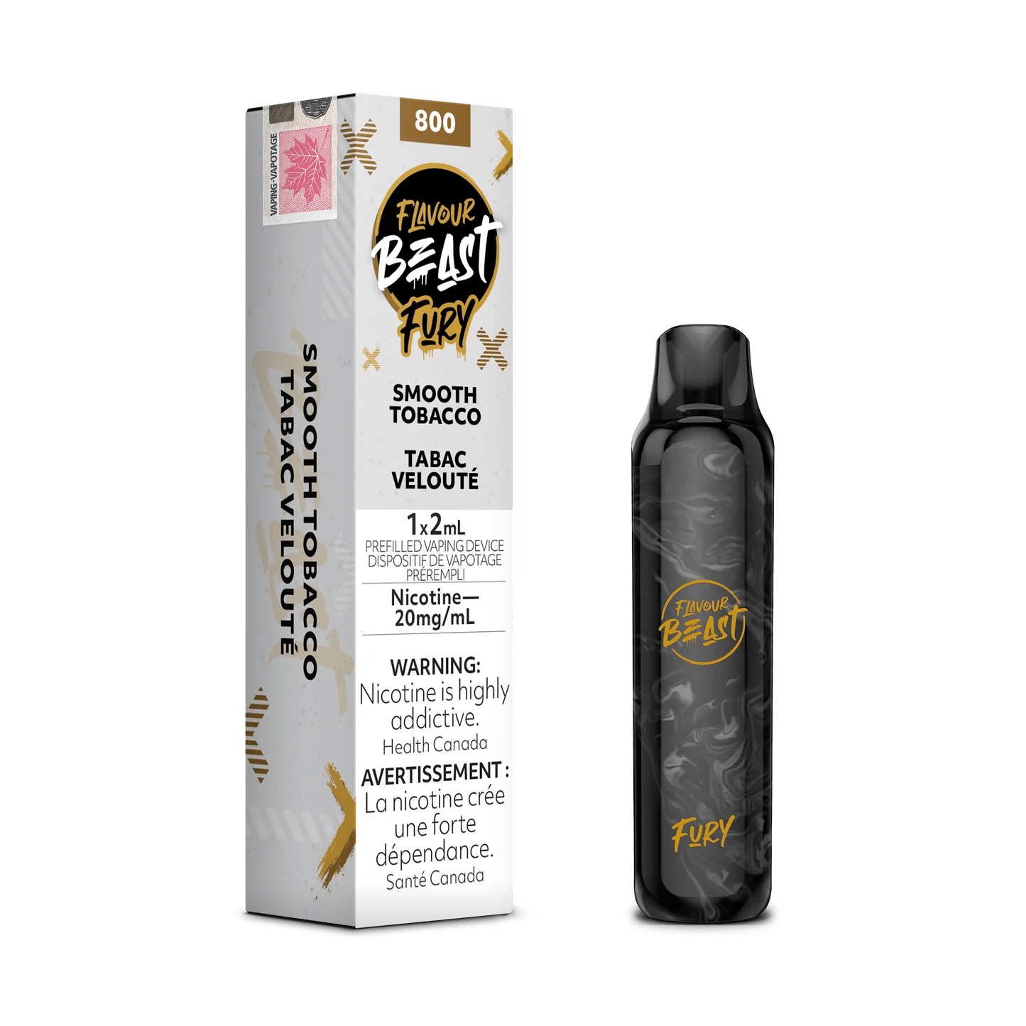 FLAVOUR BEAST FURY 800 – GOOD OL GOLDEN TOBACCO (2ML/20MG)