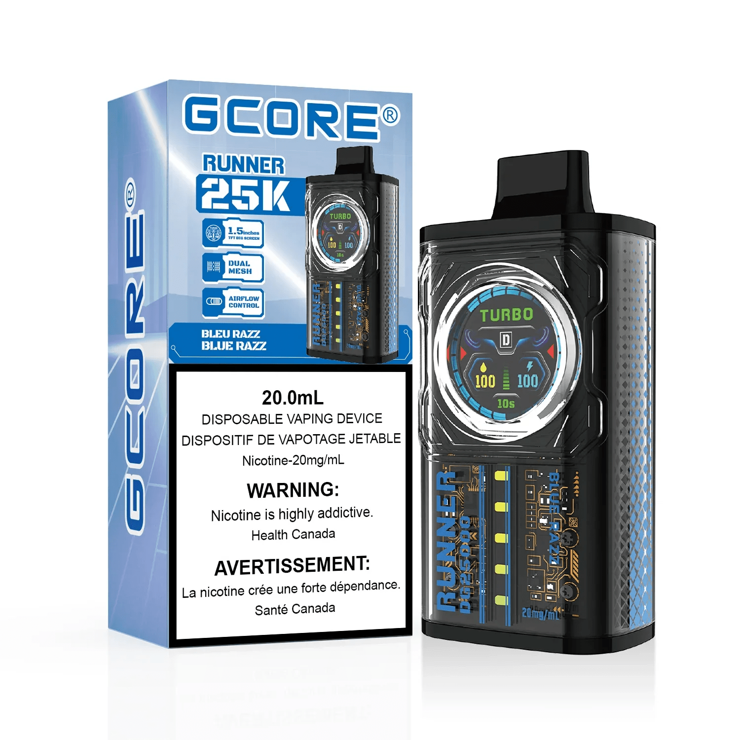 GCORE RUNNER – BLUE RAZZ (2ML)