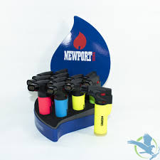 NEWPORT – ZERO DOUBLE FLAME TORCH LIGHTER (ASSORTED COLOURS)