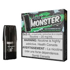 STLTH MONSTER POD – BLUE WATERMELON ICE (2/2ML/20MG)